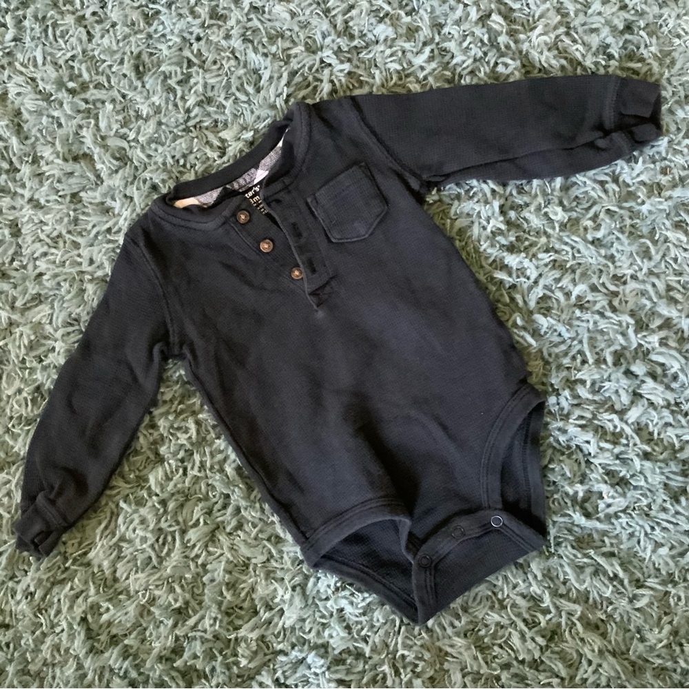 ⭐️ 5 for $15 Black Long Sleeve Kids One Piece